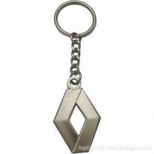 Zinc Alloy Metal Keychain with Soft Enamel Colors Filled
